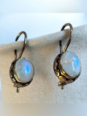 Silver Moonstone Earrings 1”